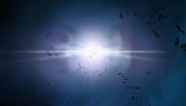 parlaklık ile renkli soyut gökyüzü arka plan