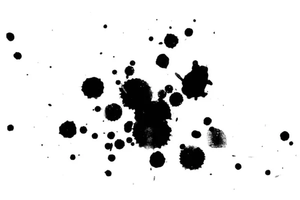 Illüstrasyon Siyah Mürekkep Sıçramaları Parlak Malzeme Üzerine Boya Sıçradı Siyah — Stok fotoğraf