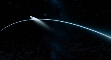 2d illüstrasyon. Derin geniş alan. Parlak yıldızlar, gezegenler, uydular. Çeşitli bilim kurgu yaratıcı fon. Uzay sanatı. Uzaylı güneş sistemleri. Uzak uzay. Gerçekçi arka plan kozmosu.