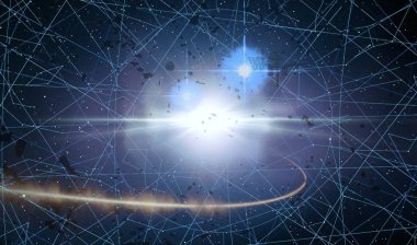 parlaklık ile renkli soyut gökyüzü arka plan