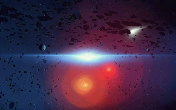 Εικονογράφηση Ρεαλιστικό Υπόβαθρο Μοτίβο Αστέρι Βαθιά Διαστρικό Διάστημα Λαμπερά Αστέρια — Φωτογραφία Αρχείου