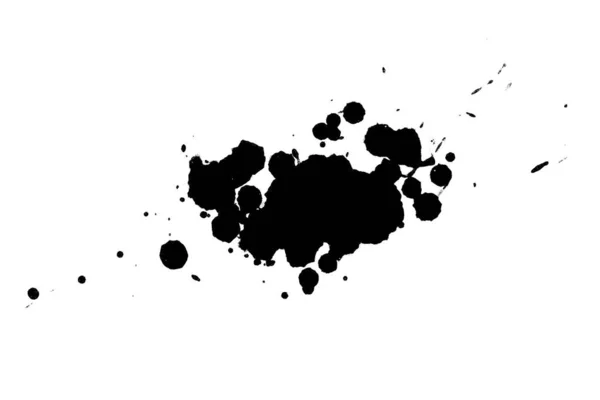 Ilustracji Czarny Atrament Rozprysków Farby Splatters Jasnym Materiale Czarno Białe — Zdjęcie stockowe