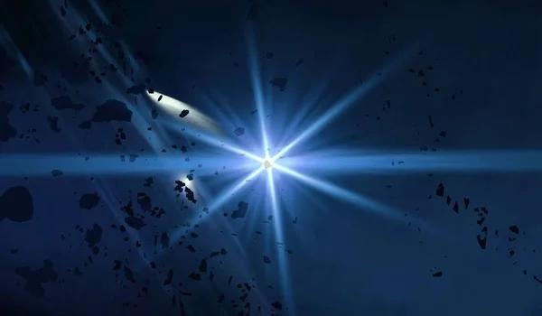Szenische Abstrakte Galaxie Weltraum Hintergrund — Stockfoto