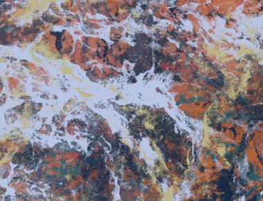 terk edilmiş renkli yapı, grungy antik beton arka plan