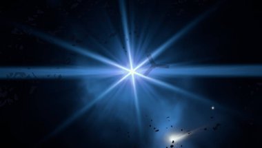 uzay figürleri ile güzel cosmos arka plan