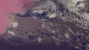 Metin için yeri olan boya lekeleriyle soyut arkaplan