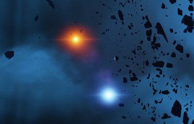 yıldız ile güzel kozmos astronomi arka plan