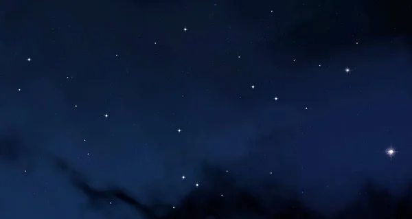 Illustration Realistiskt Stjärnmönster Djupa Interstellära Rymden Stjärnor Planeter Och Månar — Stockfoto
