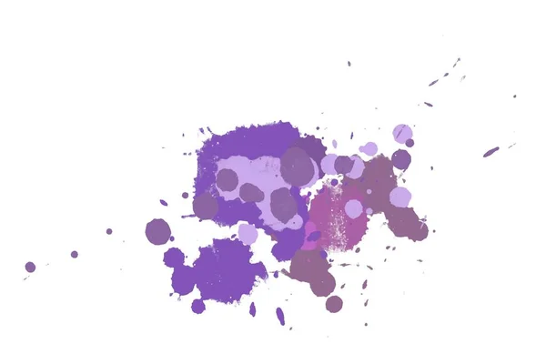 Ilustracji Kolorowe Plamy Atramentu Farby Splatters Jasnym Materiale — Zdjęcie stockowe