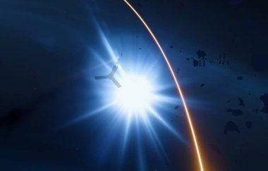 parlaklık ile renkli soyut gökyüzü arka plan