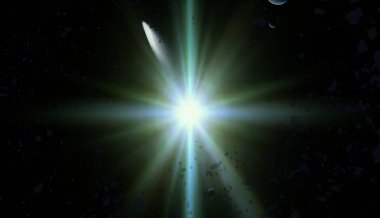 parlaklık ile renkli soyut gökyüzü arka plan