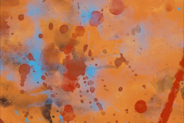 Metin için yeri olan boya lekeleriyle soyut arkaplan