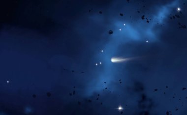 yıldız ile güzel kozmos astronomi arka plan