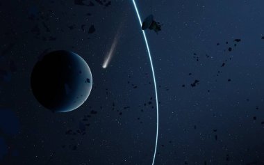 yıldız ile güzel kozmos astronomi arka plan