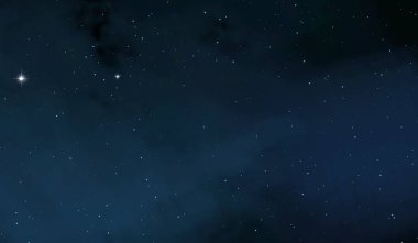 2d illüstrasyon. Derin geniş alan. Yıldızlar, gezegenler ve uydular. Çeşitli bilim kurgu yaratıcı fon. Uzay sanatı. Uzaylı güneş sistemleri. Gerçekçi arka plan 