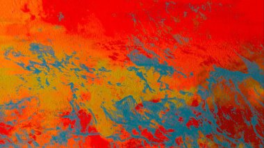 Duvar tuval el yapımı yağlıboya. Soyut sanat dokusu. Renkli. Modern sanat eserleri. Boya darbeleri. Fırça darbeleri. Modern sanat. Çağdaş. Sanatsal.