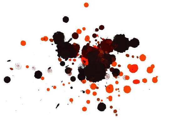 Abbildung Bunte Tintenkleckse Farbspritzer Auf Hellem Material Mehrfarbige Punkte Aquarell — Stockfoto