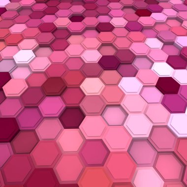 renkli geometrik arka plan, 3d hacim sanat