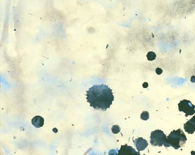 Metin için yeri olan boya lekeleriyle soyut arkaplan