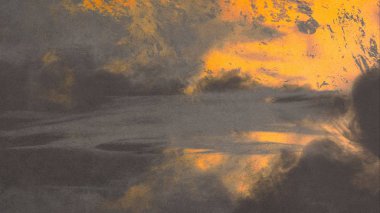 Metin için yeri olan boya lekeleriyle soyut arkaplan