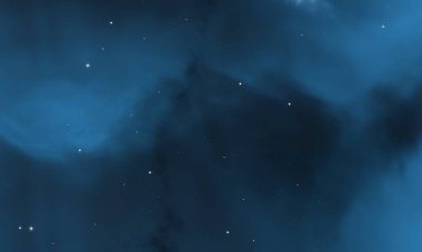 Derin yıldızlararası uzay. Yıldızlar, gezegenler ve uydular. Çeşitli bilim kurgu yaratıcı fon. Uzay sanatı. Hayali kozmik fon.