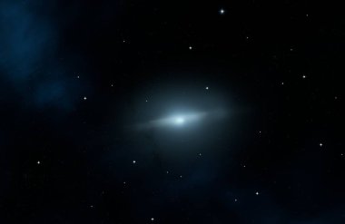 2d illüstrasyon. Derin geniş alan. Yıldızlar, gezegenler ve uydular. Çeşitli bilim kurgu yaratıcı fon. Uzay sanatı. Uzaylı güneş sistemleri. Gerçekçi arka plan 