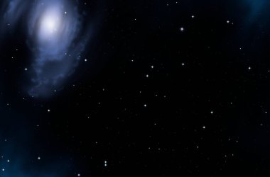 2d illüstrasyon. Derin geniş alan. Yıldızlar, gezegenler ve uydular. Çeşitli bilim kurgu yaratıcı fon. Uzay sanatı. Uzaylı güneş sistemleri. Gerçekçi arka plan 