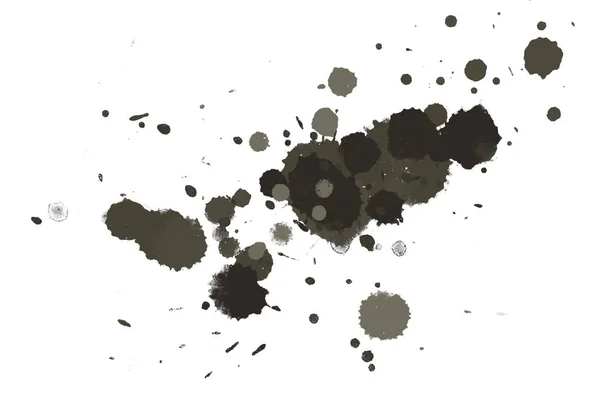 Illustration Colorful Ink Splashes Paint Splatters Bright Background — Stock Photo, Image