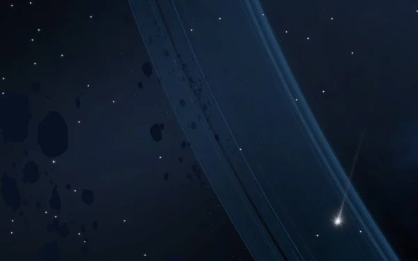 Uzay Figürleri Ile Güzel Cosmos Arka Plan — Stok fotoğraf