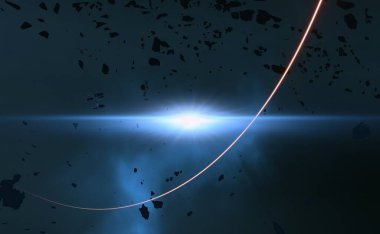 uzay figürleri ile güzel cosmos arka plan