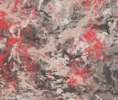 Grunge arka plan kırmızı yaprakları ile