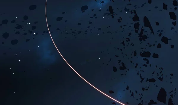 Εικονογράφηση Βαθύς Τεράστιος Χώρος Φωτεινά Αστέρια Πλανήτες Και Φεγγάρια Διάφορες — Φωτογραφία Αρχείου