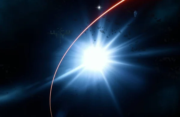 Сценарный Абстрактный Фон Галактики — стоковое фото
