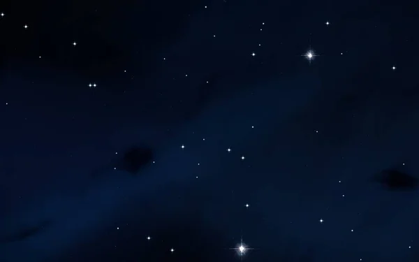Ilustrace Hluboký Rozlehlý Prostor Hvězdy Planety Měsíce Různé Science Fiction — Stock fotografie