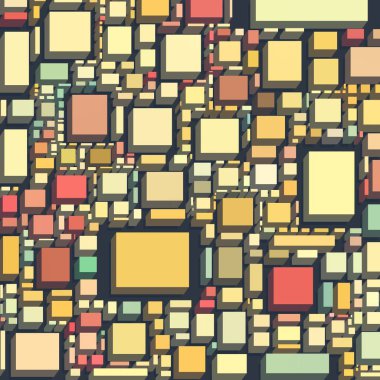 Soyut sanat dokusu. Kareler ile renkli doku. Modern sanat eserleri. Renkli görüntü