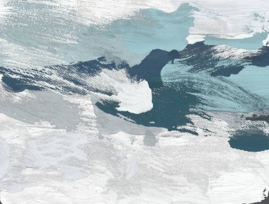 Dağlarda kış manzarası