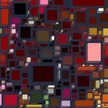 Soyut sanat dokusu. Kareler ile renkli doku. Modern sanat eserleri. Renkli görüntü