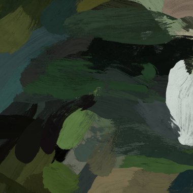 Tuval el yapımı yağlıboya. Renkli doku. Fırça darbeleri.