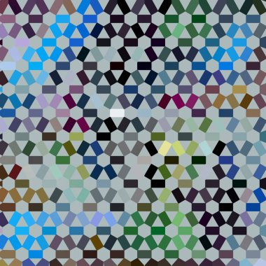 Renk fraktal geometrik soyut desen