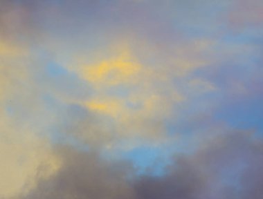 Vintage gökyüzü ve bulutlar arka plan.