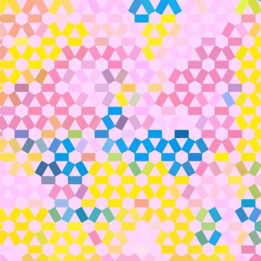 Renk fraktal geometrik soyut desen