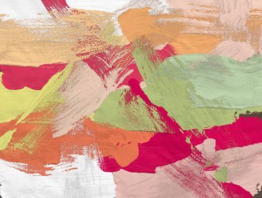 El yapımı tuvale yağlı boya. Soyut sanat dokusu. Renkli doku. Modern sanat eserleri. Yağlı boya darbeleri. Fırça darbeleri. Modern sanat. Çağdaş sanat. Sanatsal tuval.  