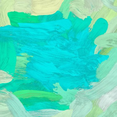 Tuval el yapımı yağlıboya. Renkli doku. Fırça darbeleri. Renkli görüntü. Modern sanat. Çağdaş sanat.