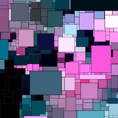 Soyut sanat dokusu. Kareler ile renkli doku. Modern sanat eserleri. Renkli görüntü