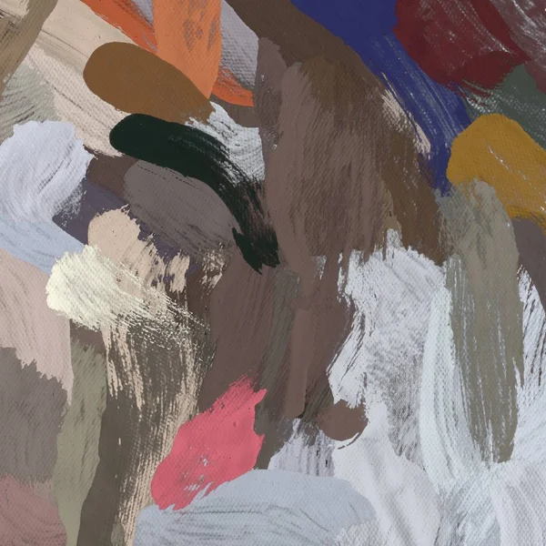 Tuval el yapımı yağlıboya. Renkli doku. Fırça darbeleri.