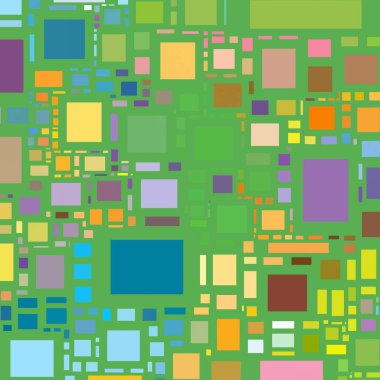 Soyut sanat dokusu. Kareler ile renkli doku. Modern sanat eserleri. Renkli görüntü