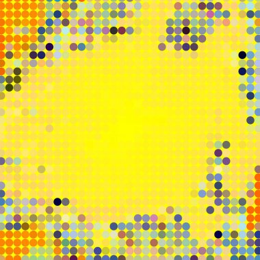 Çiçeklerle soyut renkli arkaplan