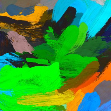 El yapımı tuvale yağlı boya. Soyut sanat dokusu. Renkli doku. Modern sanat eserleri. Yağlı boya darbeleri. Fırça darbeleri. Modern sanat. Çağdaş sanat. Sanatsal tuval.