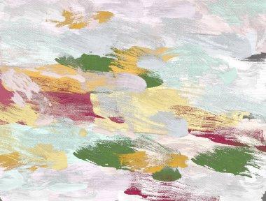 El yapımı tuvale yağlı boya. Soyut sanat dokusu. Renkli doku. Modern sanat eserleri. Yağlı boya darbeleri. Fırça darbeleri. Modern sanat. Çağdaş sanat. Sanatsal tuval.  