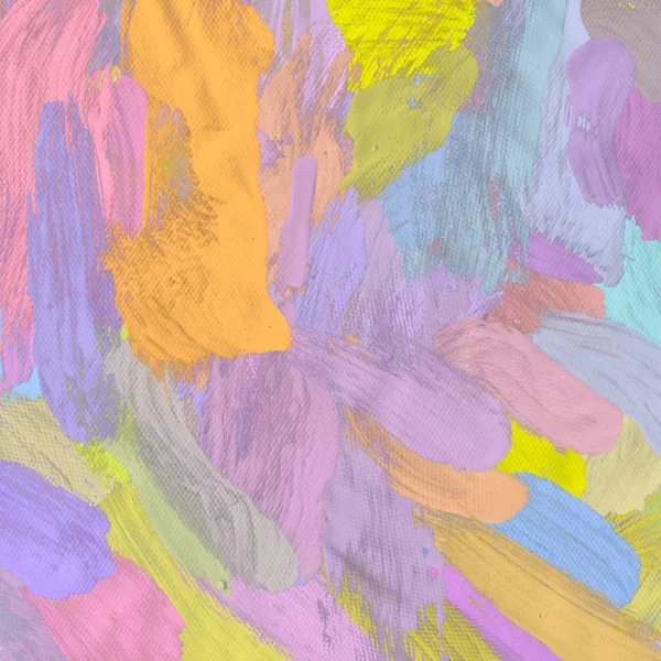 Tuval el yapımı yağlıboya. Renkli doku. Fırça darbeleri.